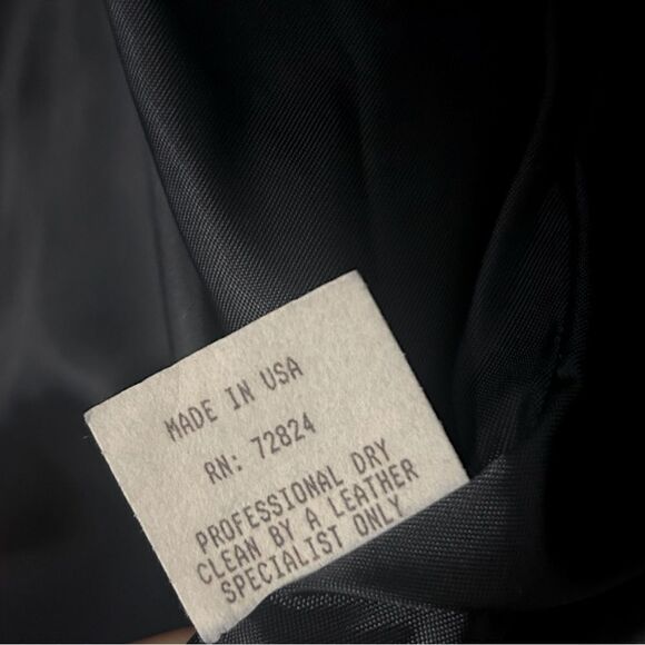 Maus & Hoffman Men’s Varsity Bomber Jacket In Navy and Brown Size L - Picture 11 of 11